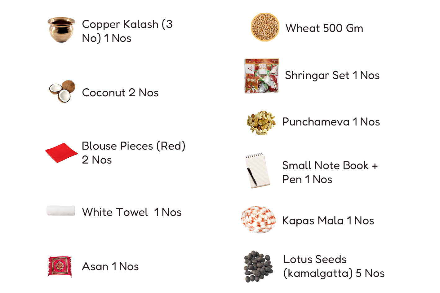 Saraswati Puja Kit