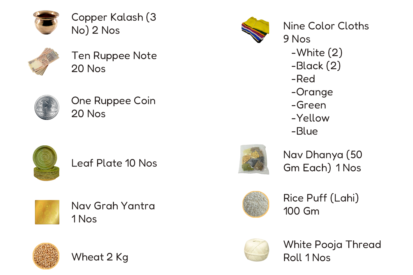 Nav Graha Shanti Puja Kit